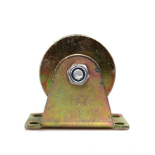 2 inch H type colorful steel pulley casters